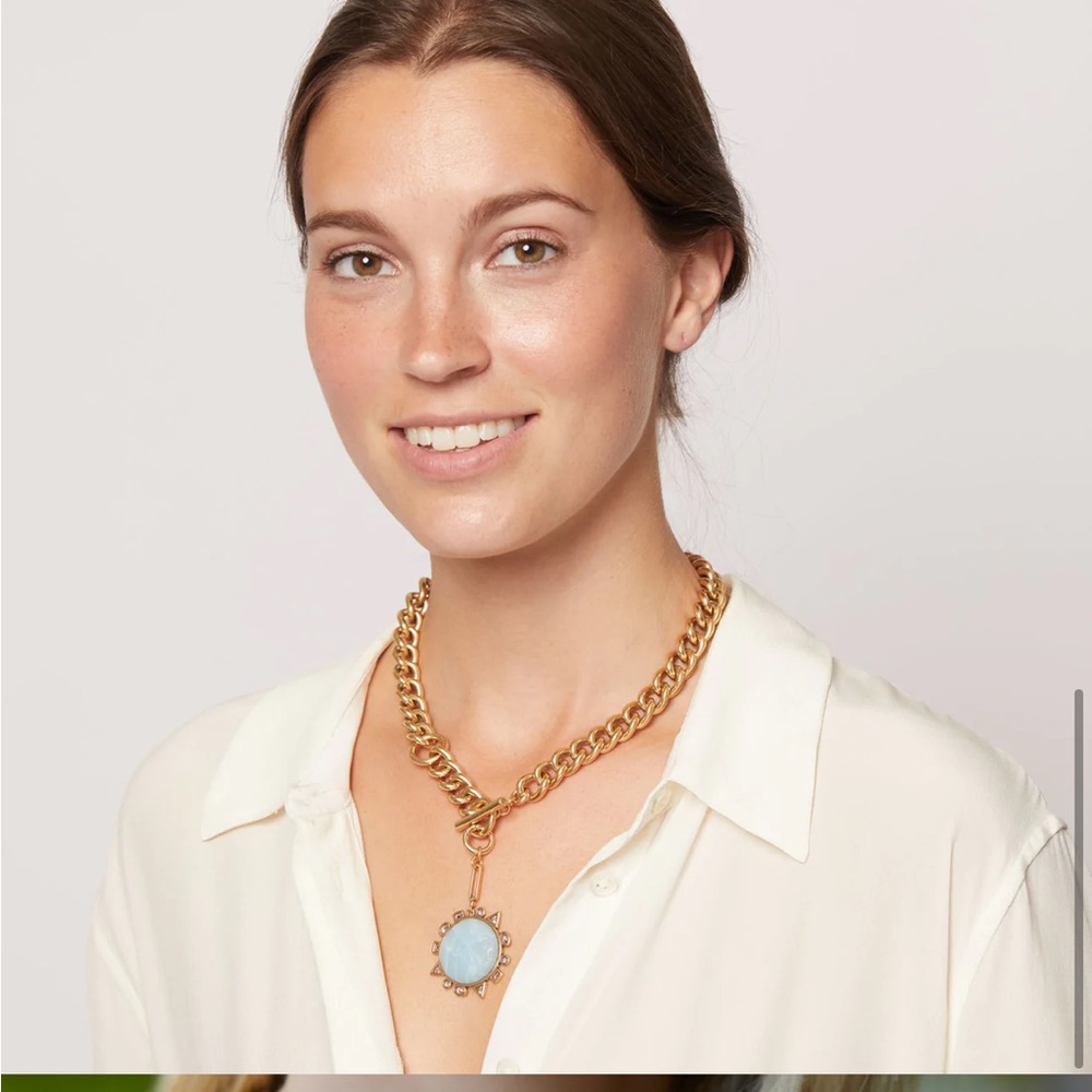 Mignonne Gavigan Odyssey Necklace Blue Gold - Picture 4 of 10